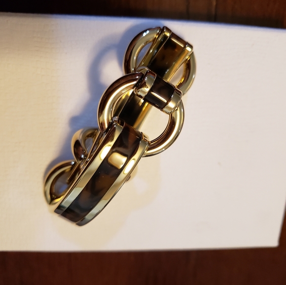 Michael Kors Tortoise Equestrian Link Bracelet - Picture 1 of 5
